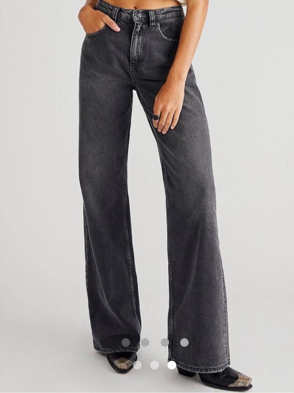 Free People //tinsley high-rise baggy straight leg jeans